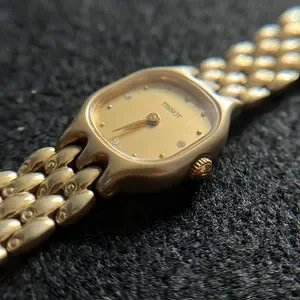 Tissot Swiss Made Matte Gold Tone Ladies Watch Vintage Ladies Tissot Gold Tone Swiss Made Dress Watch Gift  main image 2